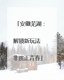 安徽芜湖：解锁新玩法 非遗正青春