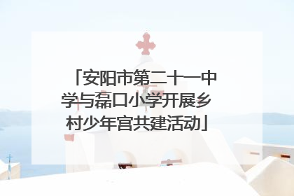 安阳市第二十一中学与磊口小学开展乡村少年宫共建活动
