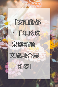 安阳殷都：千年珍珠泉焕新颜 文旅融合展新姿