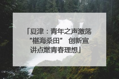 夏津：青年之声激荡“椹海桑田” 创新宣讲点燃青春理想