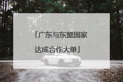 广东与东盟国家达成合作大单