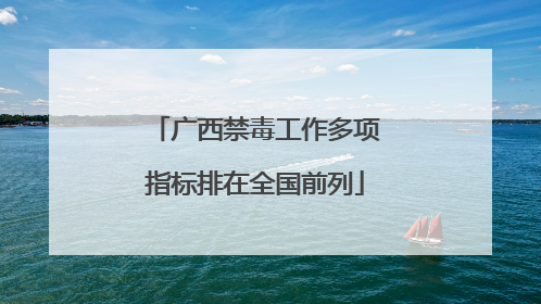 广西禁毒工作多项指标排在全国前列