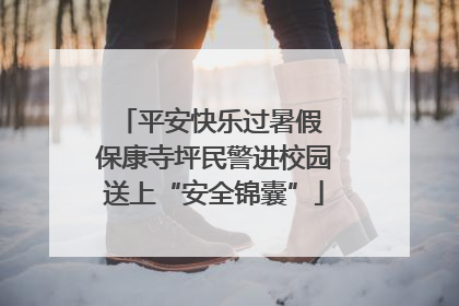 平安快乐过暑假 保康寺坪民警进校园送上“安全锦囊”