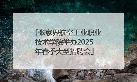 张家界航空工业职业技术学院举办2025年春季大型招聘会