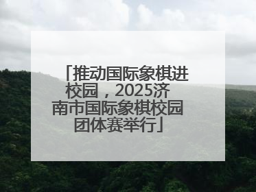 推动国际象棋进校园，2025济南市国际象棋校园团体赛举行