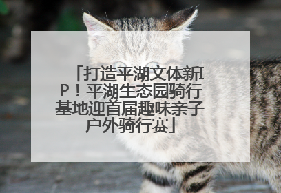 打造平湖文体新IP！平湖生态园骑行基地迎首届趣味亲子户外骑行赛