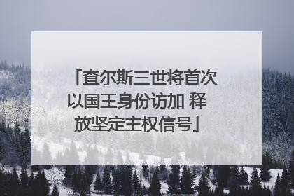 查尔斯三世将首次以国王身份访加 释放坚定主权信号