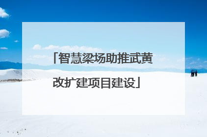 智慧梁场助推武黄改扩建项目建设