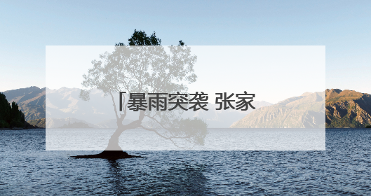 暴雨突袭 张家界人保财险闻“汛”而动护民生