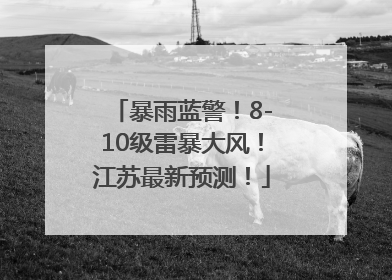 暴雨蓝警！8-10级雷暴大风！江苏最新预测！