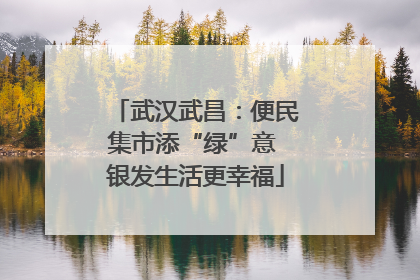 武汉武昌：便民集市添“绿”意 银发生活更幸福