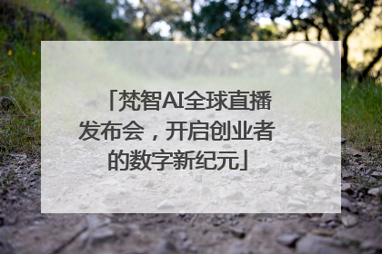 梵智AI全球直播发布会，开启创业者的数字新纪元
