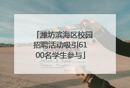 潍坊滨海区校园招聘活动吸引6100名学生参与