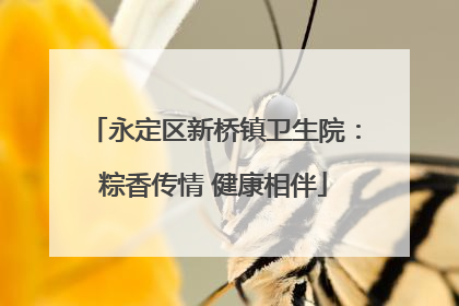 永定区新桥镇卫生院：粽香传情 健康相伴