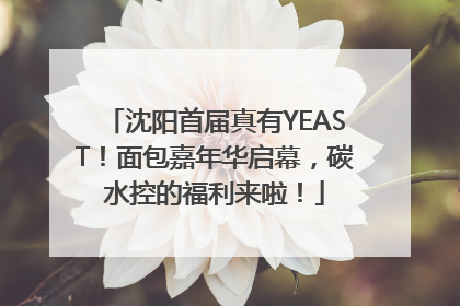 沈阳首届真有YEAST！面包嘉年华启幕，碳水控的福利来啦！