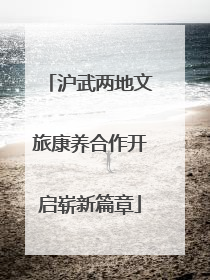 沪武两地文旅康养合作开启崭新篇章