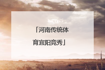 河南传统体育宜阳竞秀