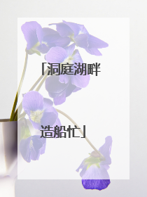 洞庭湖畔造船忙