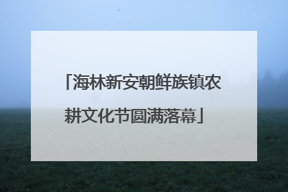海林新安朝鲜族镇农耕文化节圆满落幕