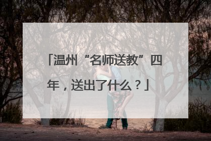 温州“名师送教”四年，送出了什么？