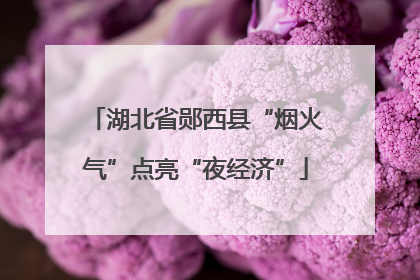 湖北省郧西县“烟火气”点亮“夜经济”