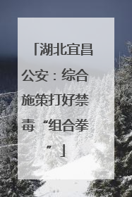 湖北宜昌公安：综合施策打好禁毒“组合拳”