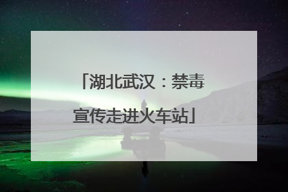 湖北武汉：禁毒宣传走进火车站