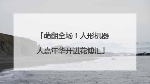 萌翻全场！人形机器人嘉年华开进花博汇