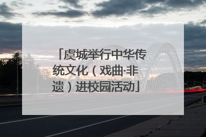虞城举行中华传统文化（戏曲·非遗）进校园活动