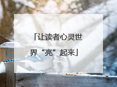 让读者心灵世界“亮”起来
