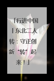 行进中国丨东北二人转：守正创新“转”起来！