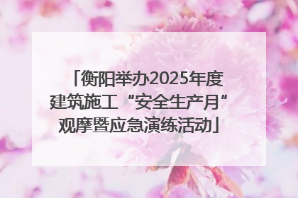 衡阳举办2025年度建筑施工“安全生产月”观摩暨应急演练活动