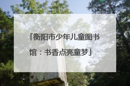衡阳市少年儿童图书馆：书香点亮童梦