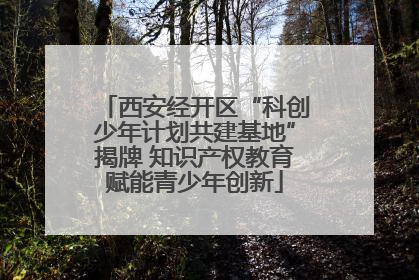 西安经开区“科创少年计划共建基地”揭牌 知识产权教育赋能青少年创新