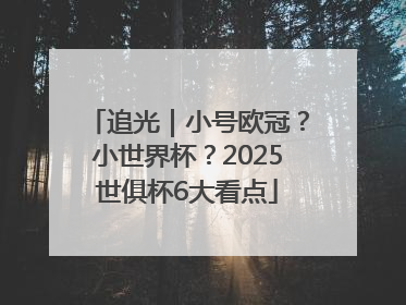 追光｜小号欧冠？小世界杯？2025世俱杯6大看点