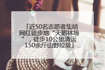 近50名志愿者集结网红徒步地“天鹅林场”，徒步10公里清运150余斤山野垃圾