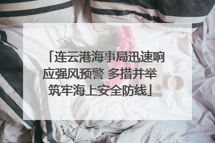 连云港海事局迅速响应强风预警 多措并举筑牢海上安全防线
