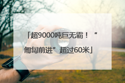 超9000吨巨无霸！“匍匐前进”超过60米