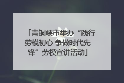 青铜峡市举办“践行劳模初心 争做时代先锋”劳模宣讲活动
