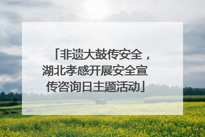 非遗大鼓传安全，湖北孝感开展安全宣传咨询日主题活动