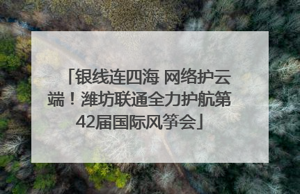 银线连四海 网络护云端！潍坊联通全力护航第42届国际风筝会