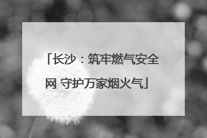长沙:筑牢燃气安全网 守护万家烟火气