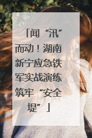 闻“汛”而动！湖南新宁应急铁军实战演练筑牢“安全堤”