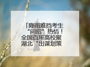 降雨难挡考生“问招”热情！全国百所高校聚湖北“出谋划策”（组图）