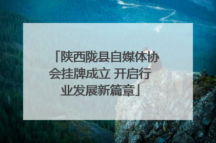 陕西陇县自媒体协会挂牌成立 开启行业发展新篇章