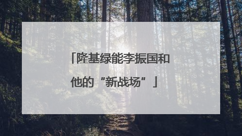 隆基绿能李振国和他的“新战场”