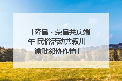 隆昌・荣昌共庆端午 民俗活动共叙川渝毗邻协作情