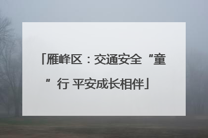 雁峰区：交通安全“童”行 平安成长相伴