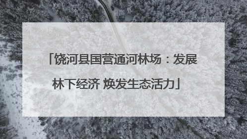 饶河县国营通河林场：发展林下经济 焕发生态活力