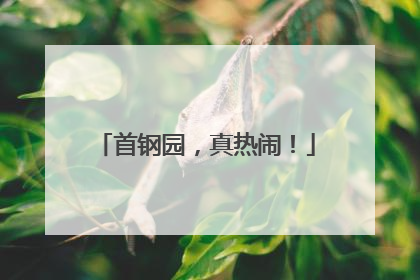 首钢园，真热闹！